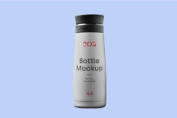 Bottle of Plastic Mockup 203 bottle mockup put your brand name 44 