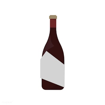 Bottle of red wine graphic illustration | Free stock vector - 429361