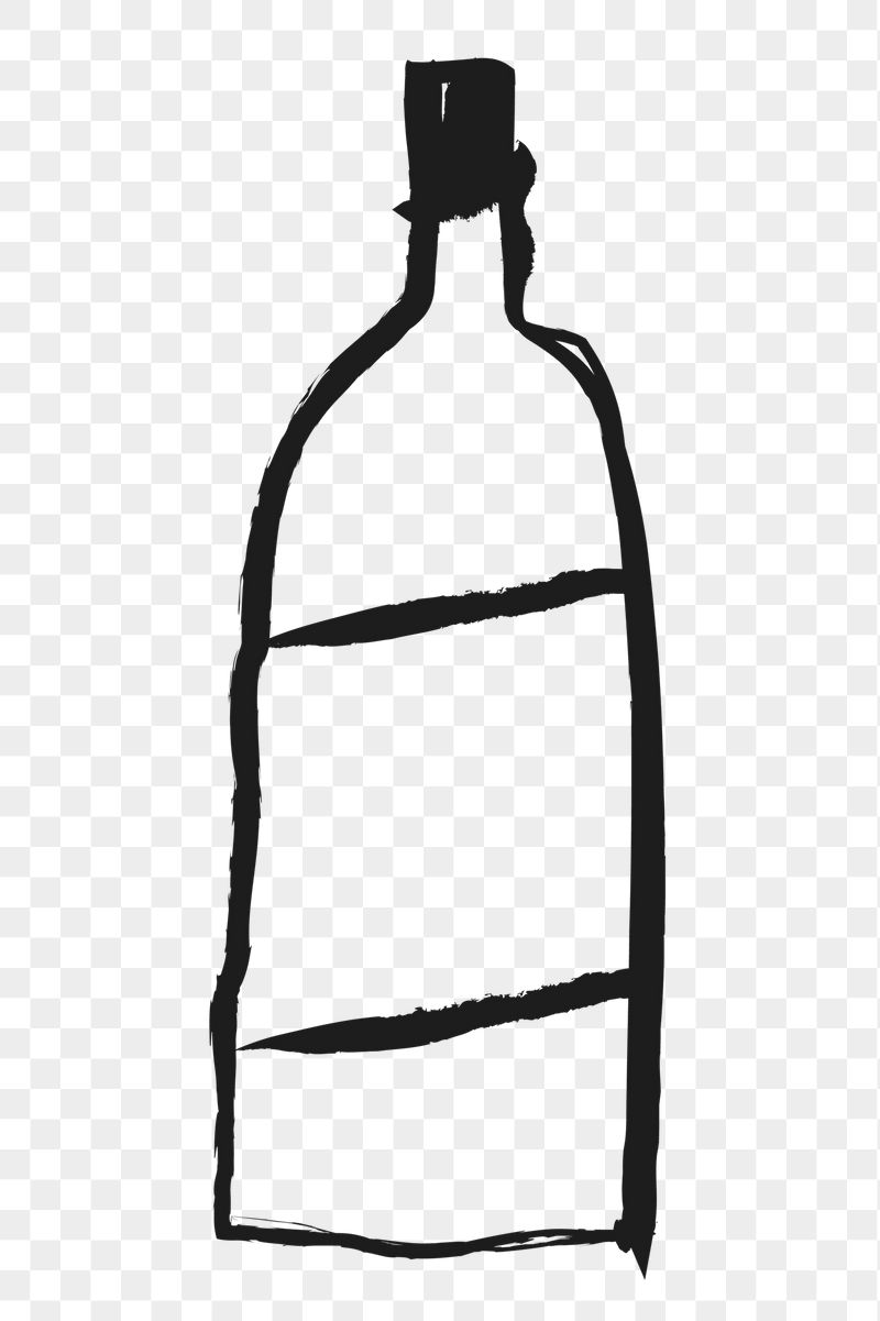 Bottle png sticker, object doodle, | Free PNG Illustration - rawpixel