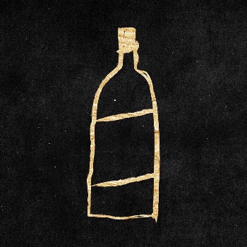 Bottle sticker, gold aesthetic doodle | Free PSD Illustration - rawpixel