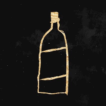 Bottle sticker, gold aesthetic doodle | Free Vector Illustration - rawpixel