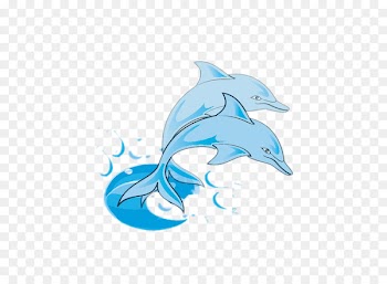 Bottlenose dolphin Clip art - Blue Dolphin 