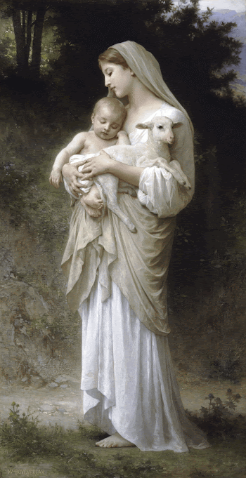 Bouguereau's L'Innocence. Both young children | Free Photo - rawpixel