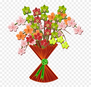 Bouquet Clip Art Flor Flora Flower Nature Plant - Clip Art Free Mother's Day Bouquet