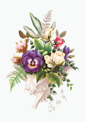 Bouquet no. 86 (1879) in high resolution by L. Prang & Co. Original from The Library of Congress. Digitally enhanced by rawpixel.