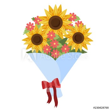 Bouquet of beautiful flowers for birthday celebration