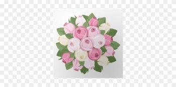 Bouquet Of Pink And White Rose Buds - Rose