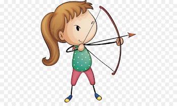 Bow and arrow Archery Cartoon - Arrow 