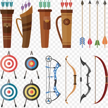 Bow and arrow Archery Hunting Euclidean vector - Vector hand-drawn crossbow archery target 