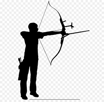 Bow and arrow Archery Silhouette Clip art - Arrow 