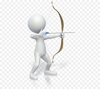 Bow and arrow Archery Stick figure Clip art - Arrow 
