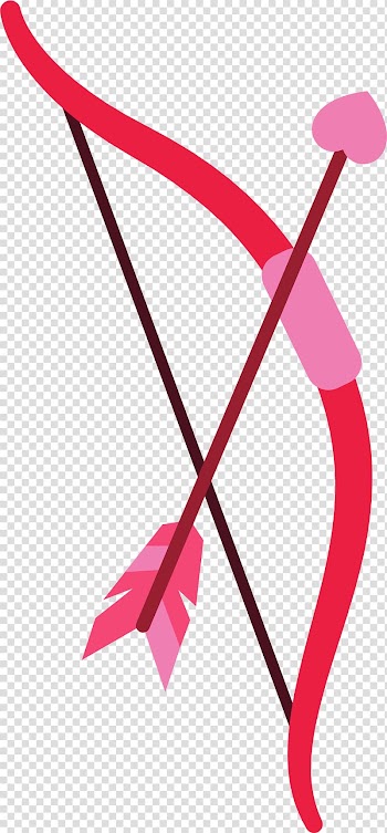 Bow and arrow Bow and arrow, Hand painted colorful bow arrow transparent background PNG clipart