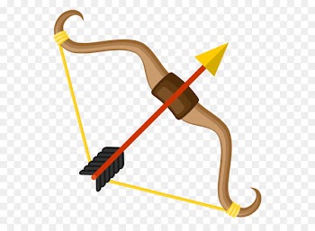 Bow and arrow Clip art - Bow and arrow vector material 