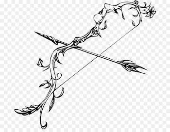 Bow and arrow Drawing Line art - arrow bow 