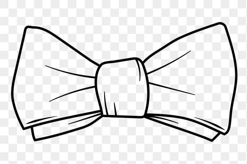 Bow png doodle sticker, black | Free PNG Illustration - rawpixel