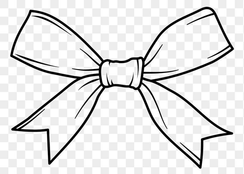 Bow png doodle sticker, black | Free PNG Illustration - rawpixel