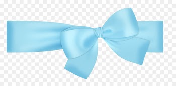 Bow tie Blue Ribbon Paper Cyan -  