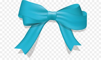 Bow tie Red Drawing Ribbon - Blue bow 