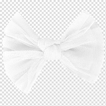 Bow tie White Black Pattern, White scarf tie transparent background PNG clipart