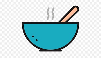 Bowl Cooked rice Cartoon - A bowl of steaming rice 
