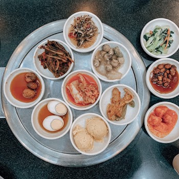 Bowl of Food on Gray Tray