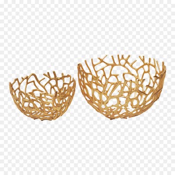 Bowl Tray Tableware Furniture Platter - Golden Bowl 