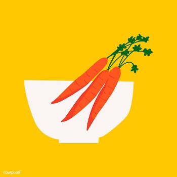 Bowl with carrots healthy ingredient vector | Free stock vector - 516548