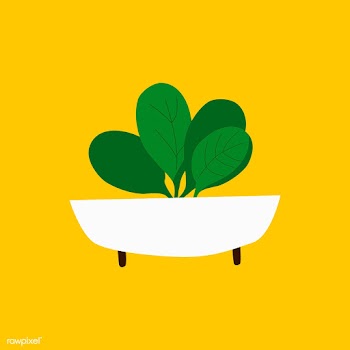 Bowl with organic greens healthy food vector | Free stock vector - 516602