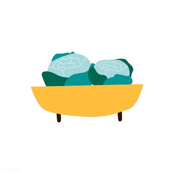 Bowl with organic greens healthy food vector | Free stock vector - 516610