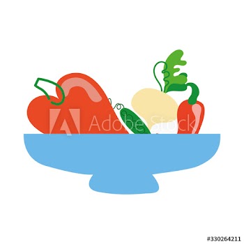 bowl with vegetables healthy food