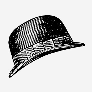 Bowler hat, vintage accessory illustration. | Free Photo Illustration - rawpixel