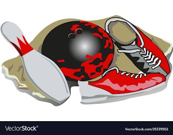 Bowling alley vector image