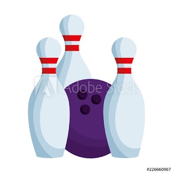 bowling ball and pines icon