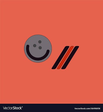 Bowling ball icon stock vector image