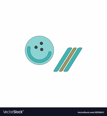 Bowling ball icon stock vector image