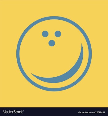 Bowling ball vector image