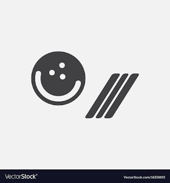Bowling game pin ball design flat stock vector image