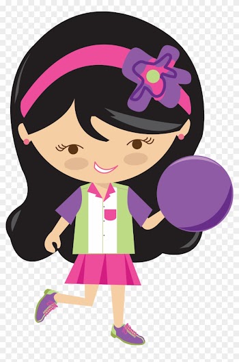 Bowling Girl Clip Art