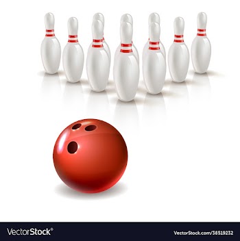bowling kegling mockup set eps 10