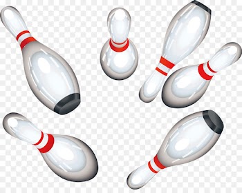 Bowling pin Bowling ball Clip art - White bowling pins 