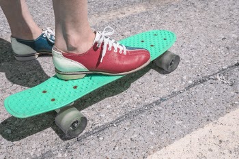 Bowling Shoes &amp; Skateboard Free Photo 
