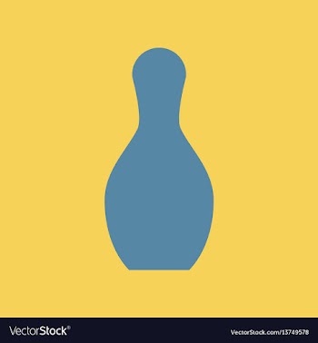 Bowling skittl vector image