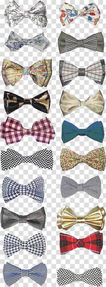 Bows, assorted-color ribbon lot transparent background PNG clipart