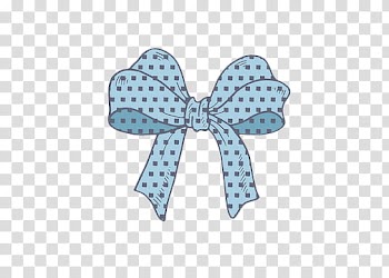 Bows , blue ribbon illustration transparent background PNG clipart