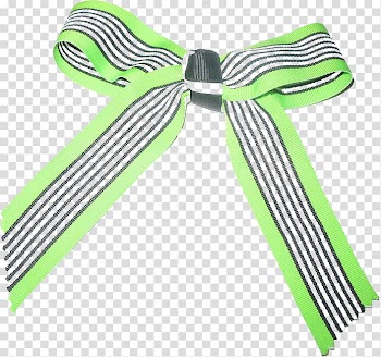 Bows, green and blue striped ribbon illustration transparent background PNG clipart