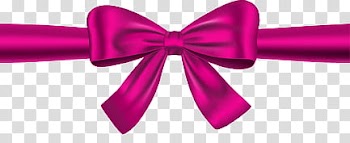 Bows , pink ribbon transparent background PNG clipart