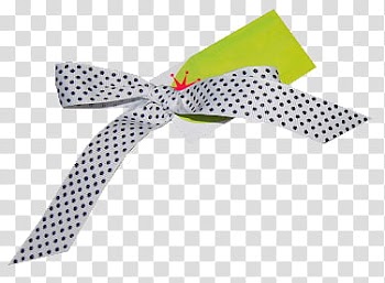 Bows, white and black polka-dot ribbon illustration transparent background PNG clipart
