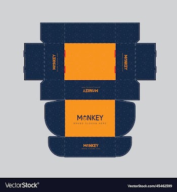 box packaging die cut template