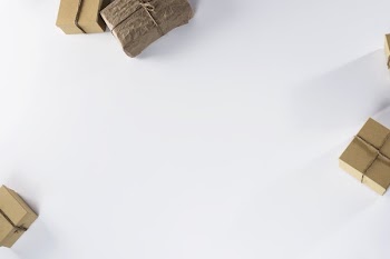 Boxes and Packages On White Background