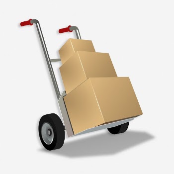 Boxes on cart clipart illustration. | Free Photo - rawpixel